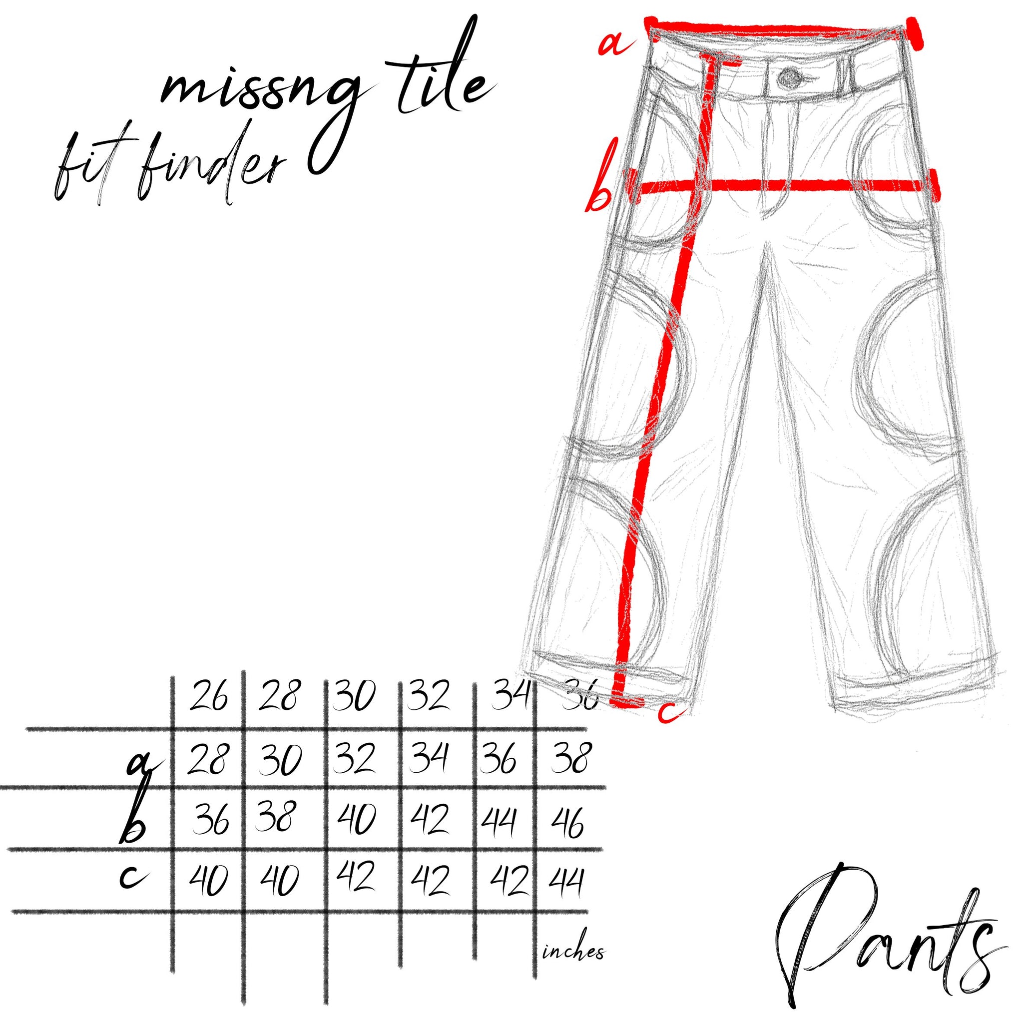 GARMENT MEASUREMENTS & SIZING