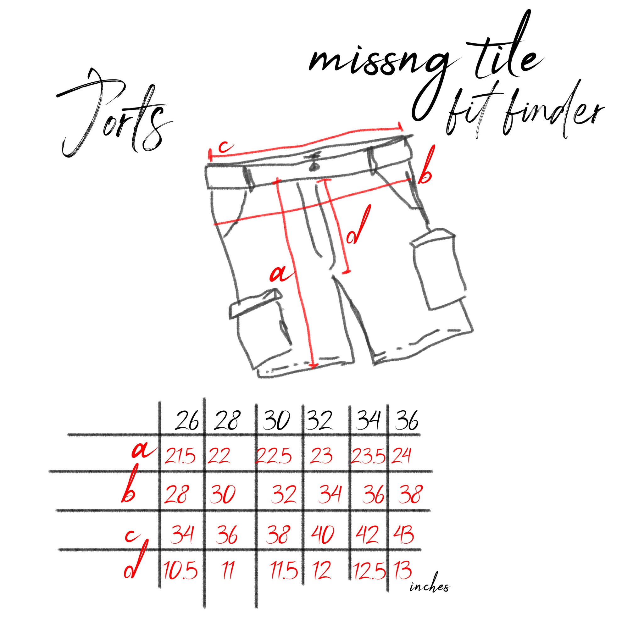 GARMENT MEASUREMENTS & SIZING