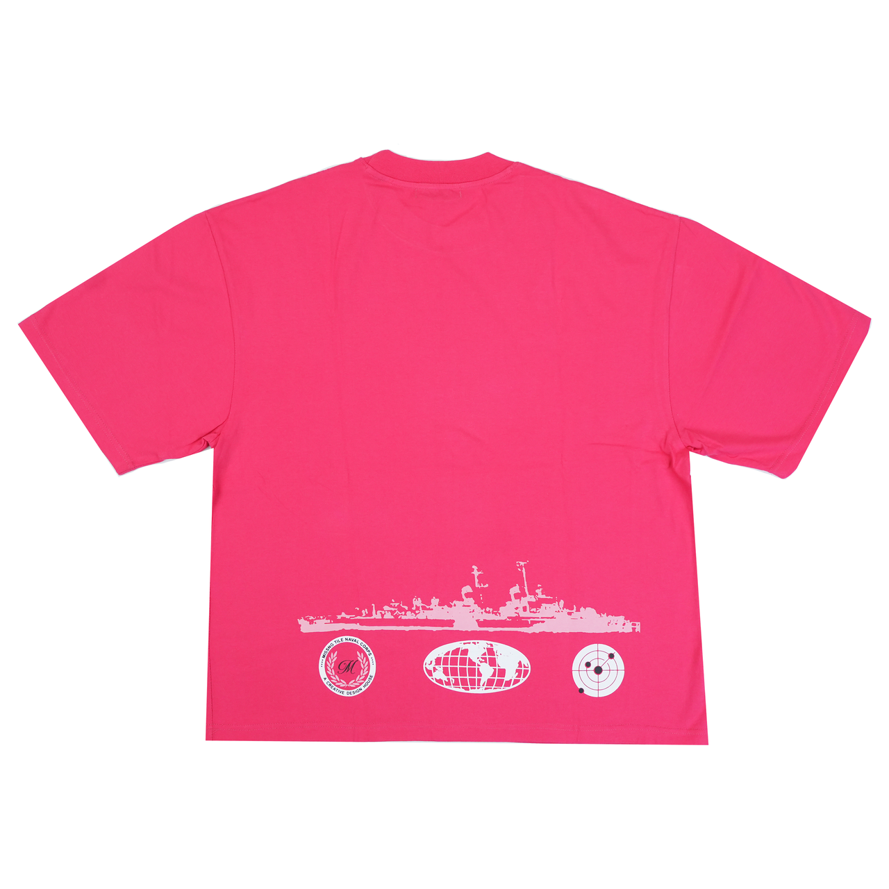 NAVAL CORPS TEE - FUCHSIA PINK